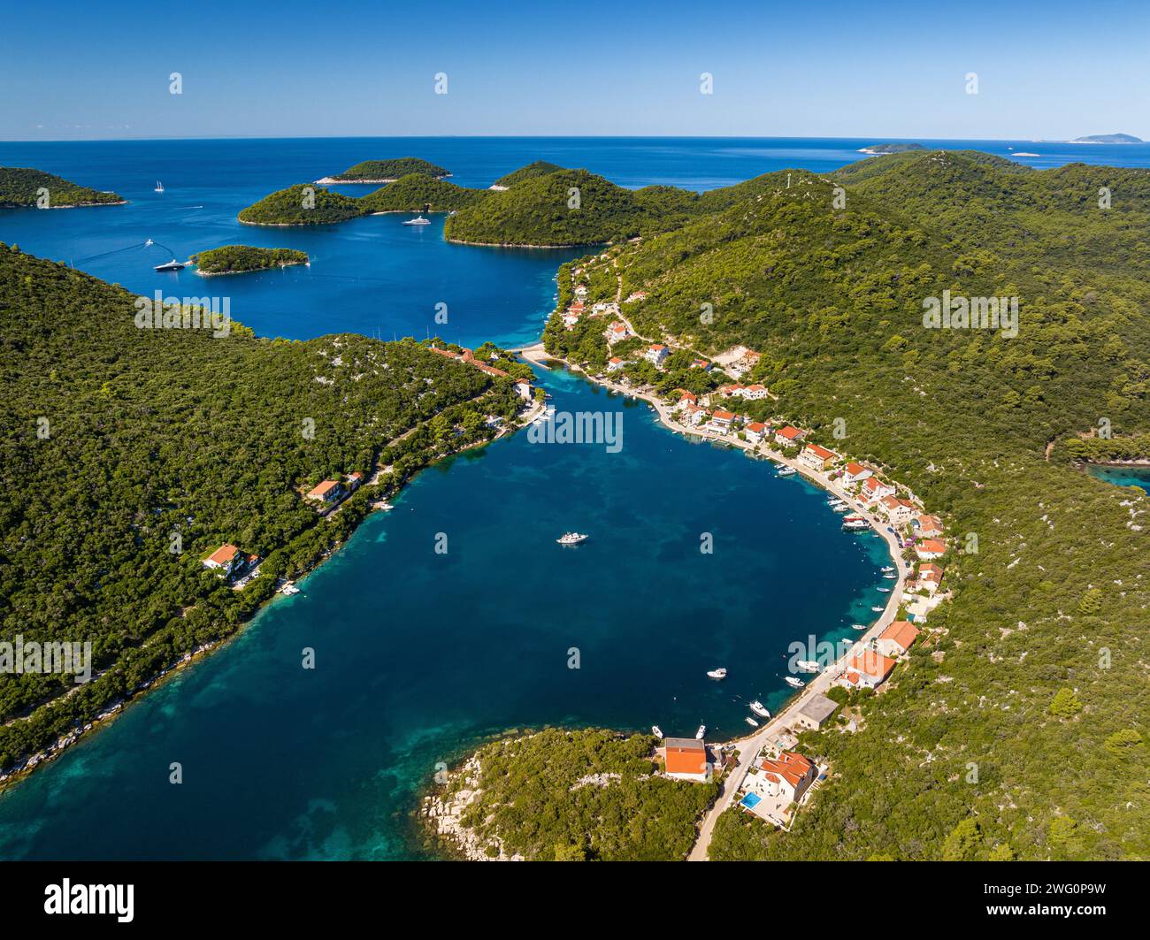 Île de Lastovo, Croatie Banque D'Images