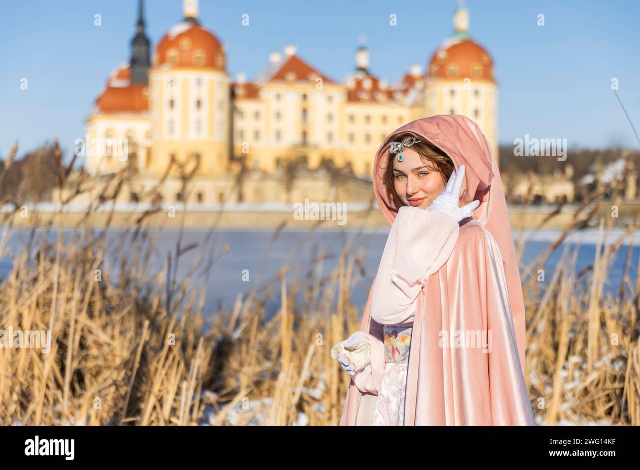 Cette année, le film de conte de fées le plus populaire de tous les temps célèbre un anniversaire spécial. Au château de Moritzburg, l'un des lieux du film, le Banque D'Images