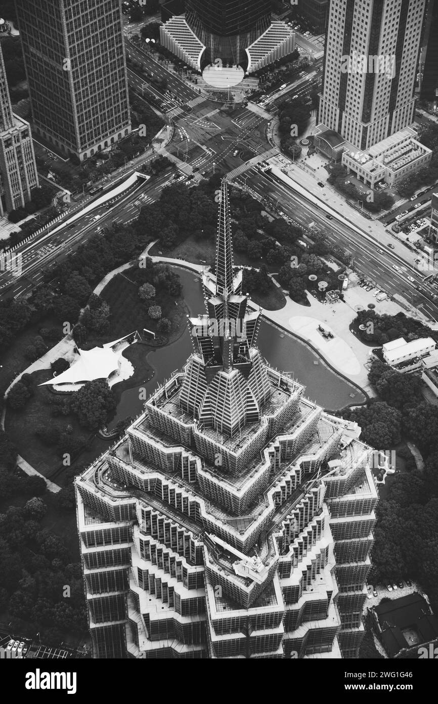 Tour Jin mai à Shanghai, Chine Banque D'Images