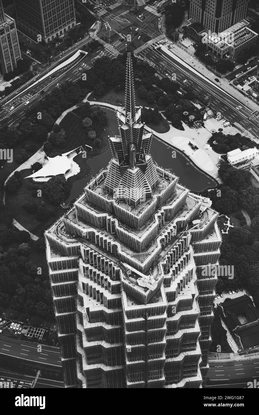 Gratte-ciel à Shanghai, Chine Banque D'Images