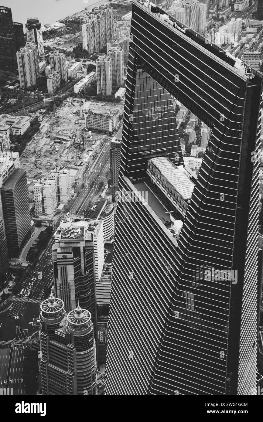 Shanghai World Financial Center à Shanghai, Chine Banque D'Images