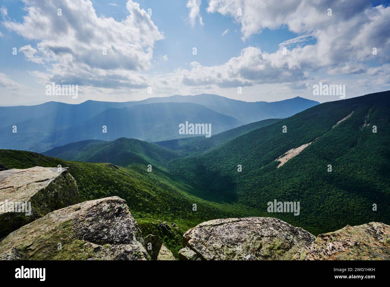 Vue depuis Mount Bond, White Mountains National Forest, New Hampshire, États-Unis Banque D'Images