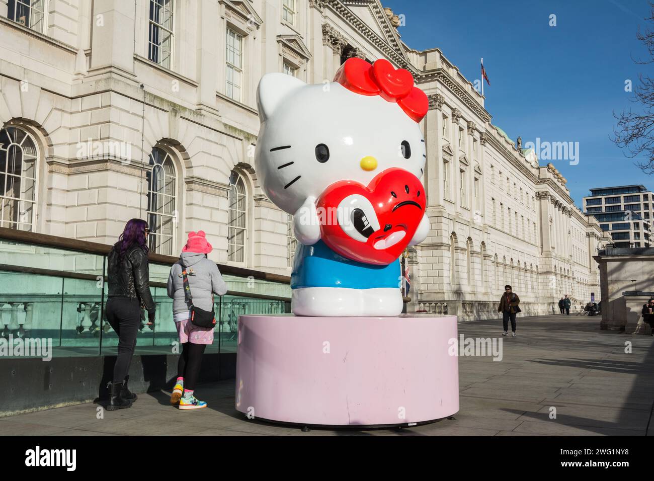 Hello Love de Hattie Stewart, Somerset House, River Terrace, Londres, Angleterre, ROYAUME-UNI Banque D'Images