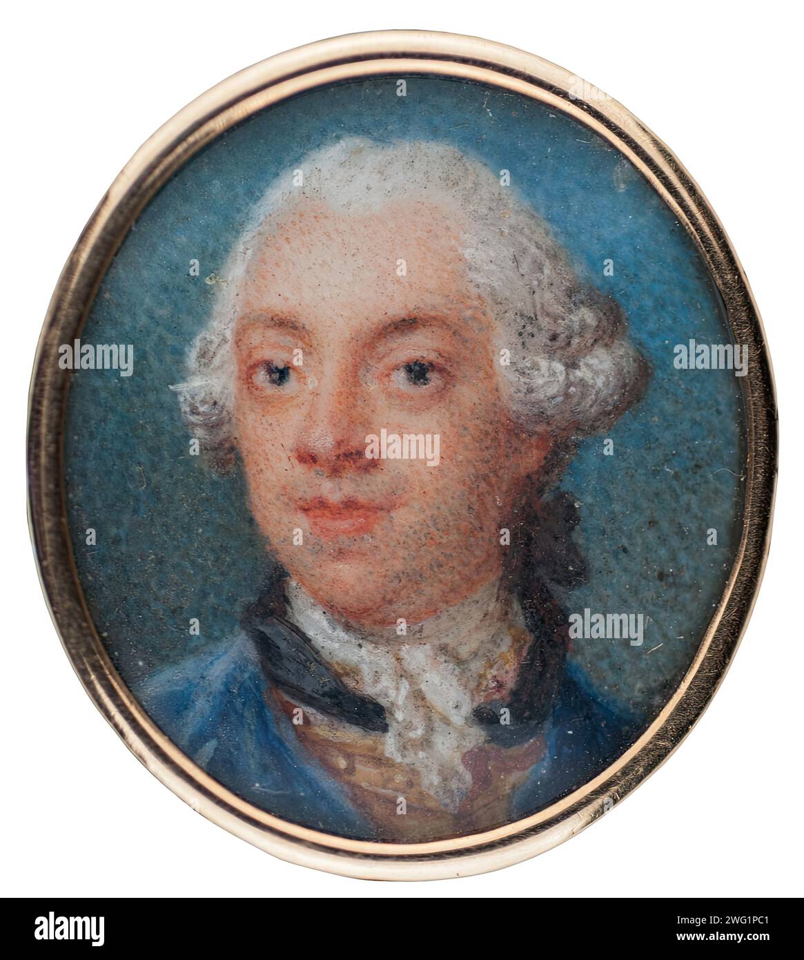 Portrait masculin, (c1740s). Banque D'Images