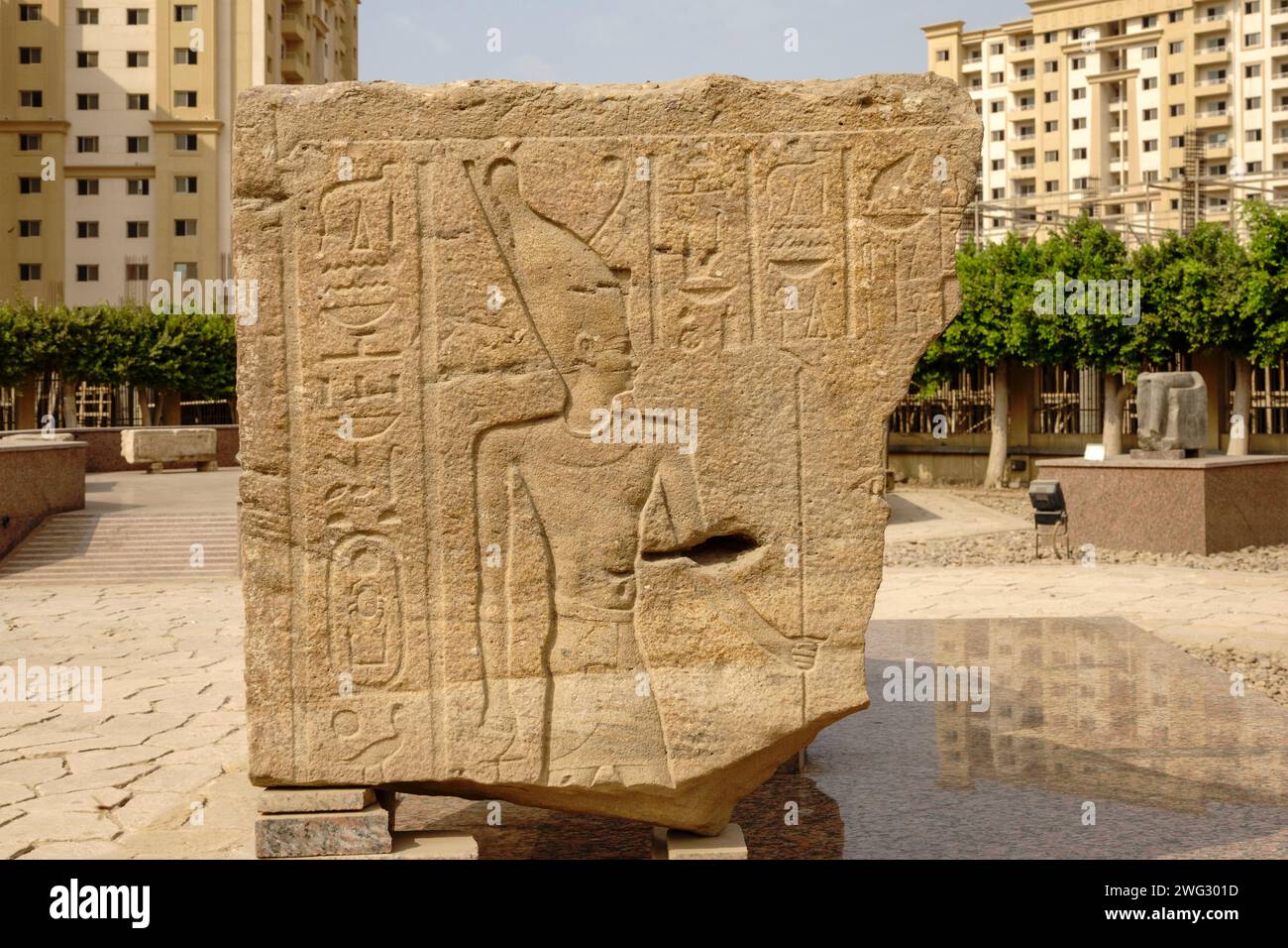 Musée en plein air Heliopolis, Nord-est du Caire, Égypte Banque D'Images