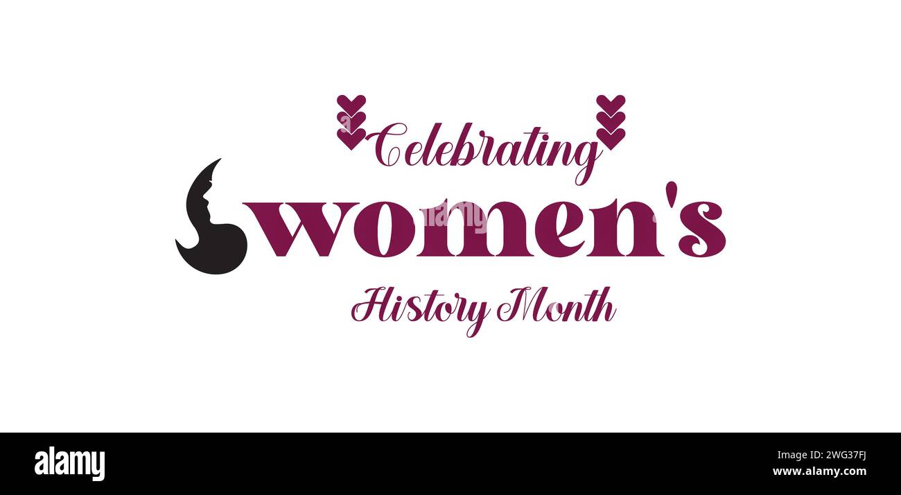 Motif texte élégant pour la journée de la femme Illustration de Vecteur