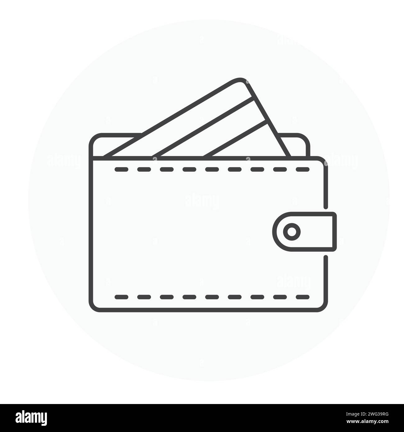 Conception d'icône d'illustration vectorielle de portefeuille Illustration de Vecteur