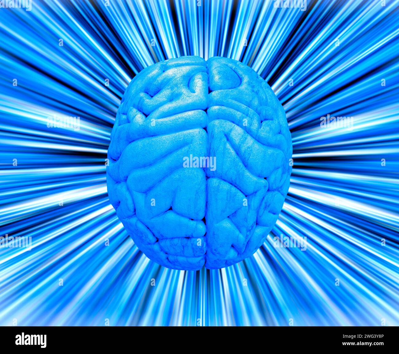 Activité cérébrale, illustration conceptuelle Banque D'Images