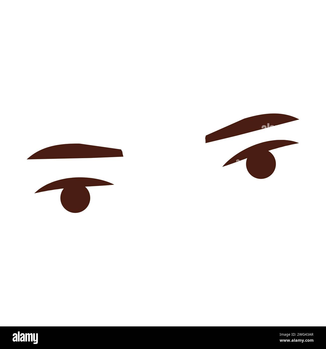 Illustration vectorielle de l'icône expression oculaire Illustration de Vecteur