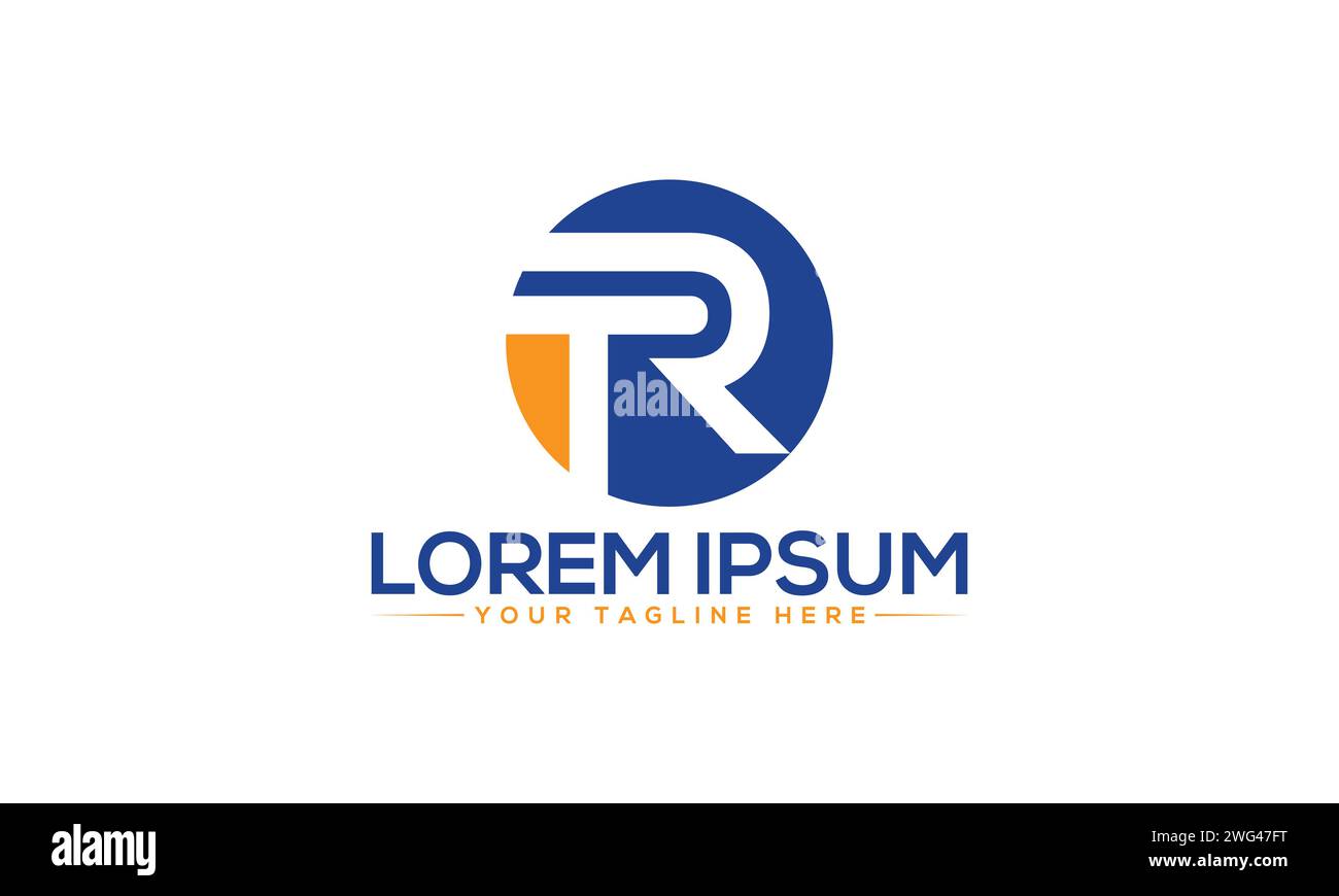 Logo TR Letter. Design de logo créatif et moderne. Illustration de Vecteur