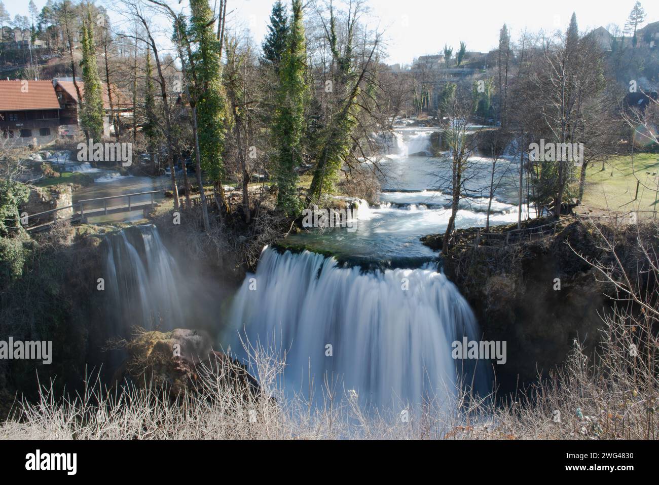 Cascades de Rastoke, Croatie Banque D'Images