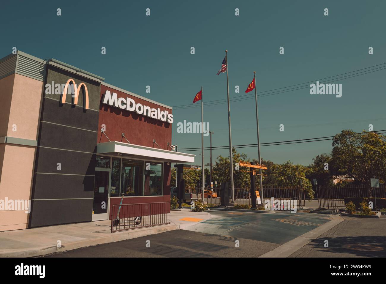 McDonald's fast food à Los Angeles Banque D'Images
