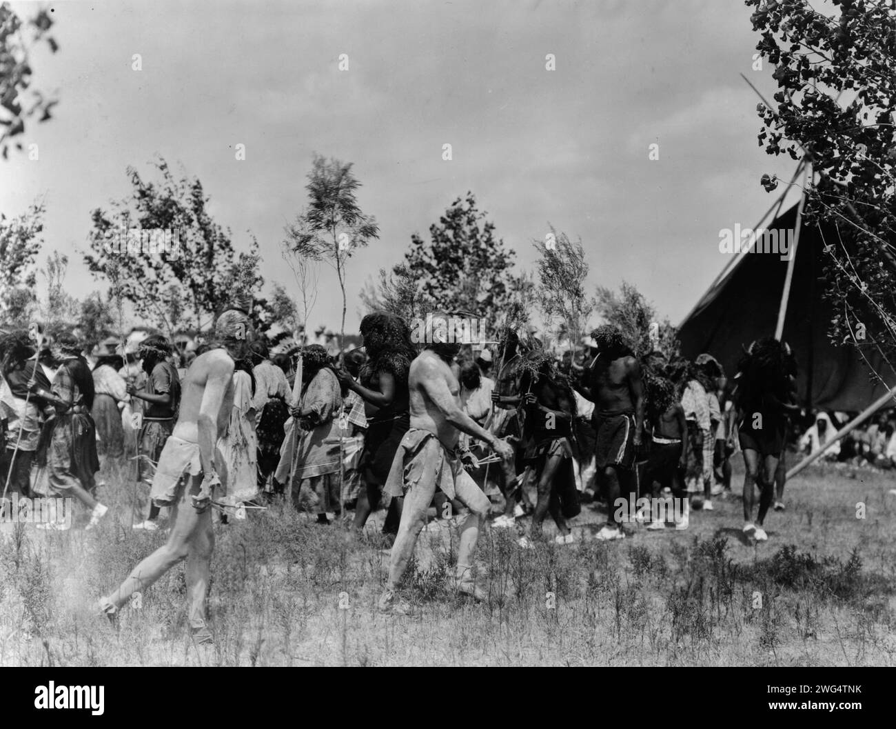 Les clowns, danse animale-Cheyenne, c1927. Banque D'Images