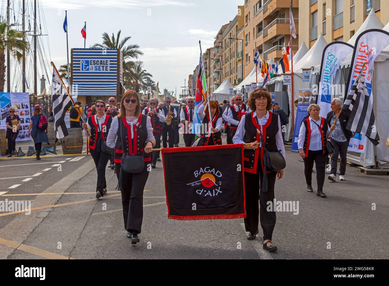 Escale a Sète 2022 : traditions maritimes de jour du Port de Sète. Occitanie, France Banque D'Images