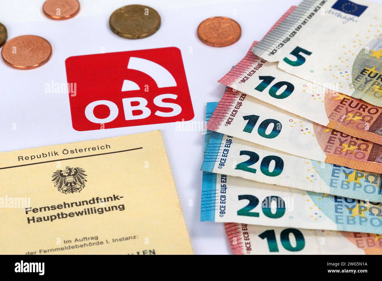 OBS, ORF contribution Service, Autriche Banque D'Images
