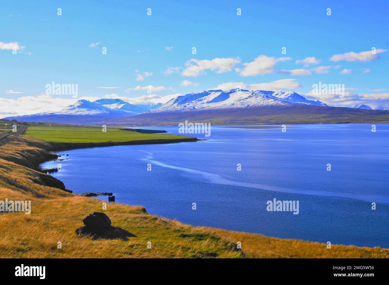 Eyjafjordur près de la ville d'Akureyri dans le nord de l'Islande Banque D'Images