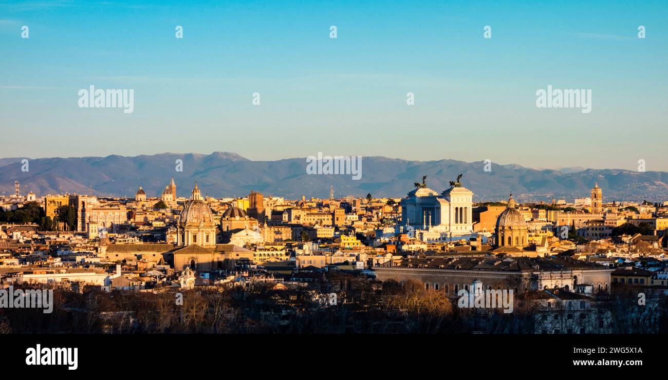 Paysage urbain de Rome Banque D'Images