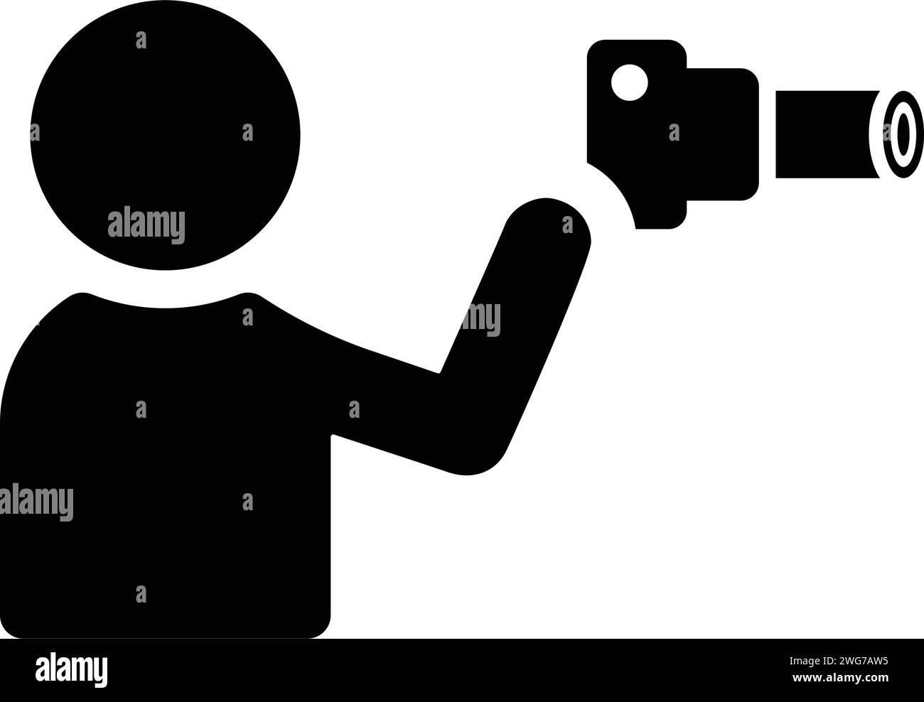 Photocamera Man Icon - utilisation parfaite pour la conception et le développement de sites Web, de fichiers imprimés et de présentations, de matériel promotionnel, d'illustrations ou tout autre Illustration de Vecteur