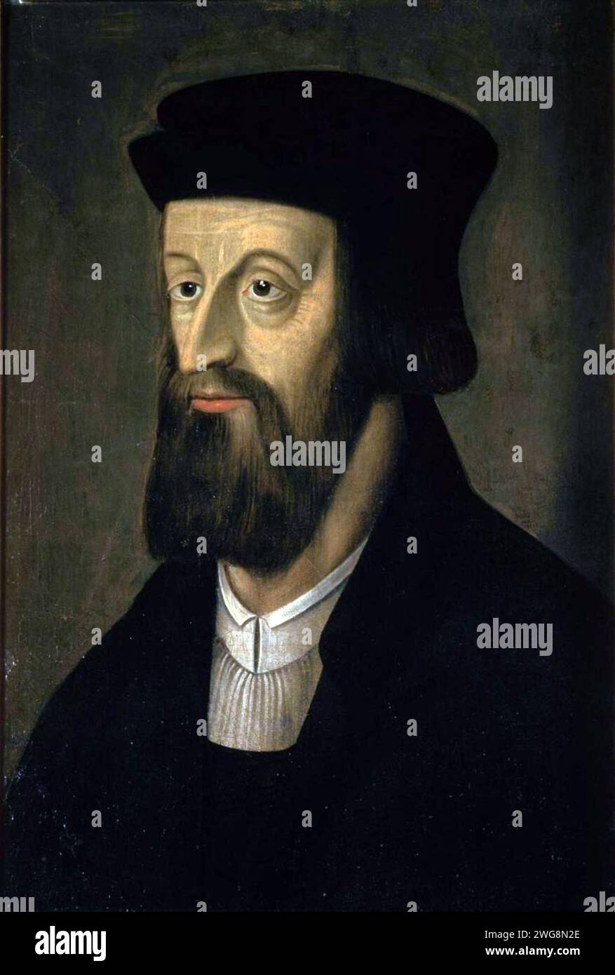 Jan Hus (1370 – 1415), John Hus ou John Huss, Iohannes Hus ou Johannes Huss, théologien et philosophe tchèque. Banque D'Images