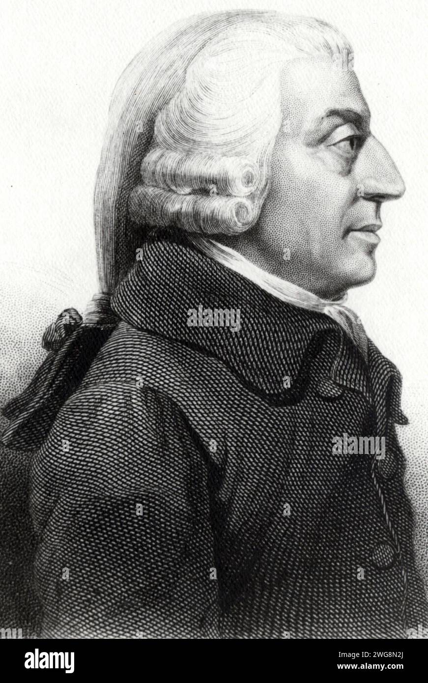Adam Smith (1723 – 1790) économiste et philosophe écossais Banque D'Images