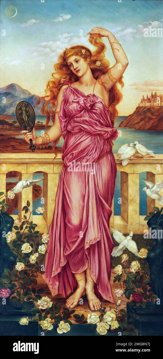 Hélène de Troie, 1898, peinture d'Evelyn de Morgan Banque D'Images