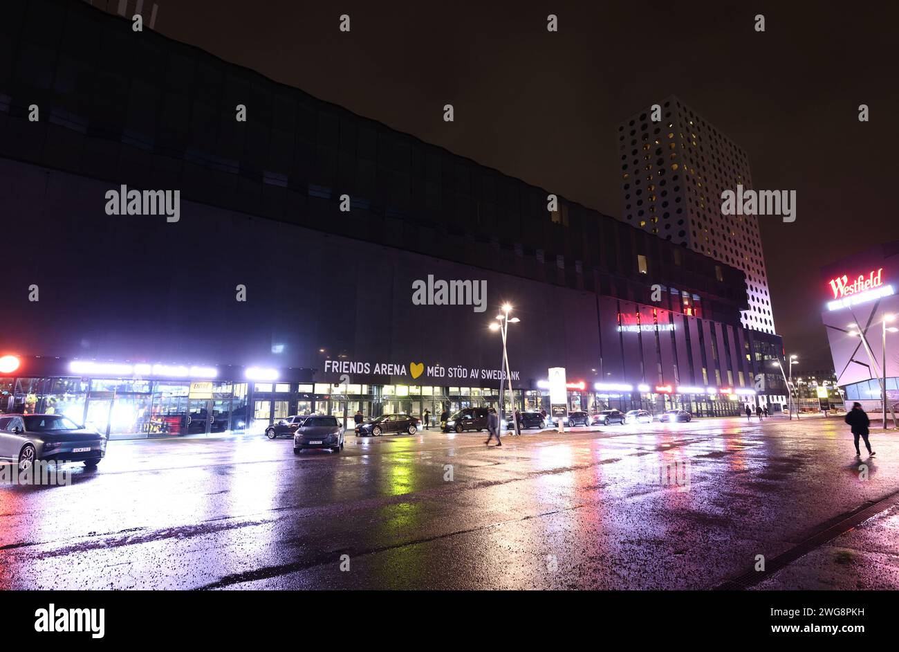 Friends Arena, Stockholm, Suède. Banque D'Images