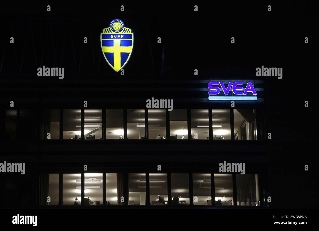Siège social de la Fédération suédoise de football, Stockholm, Suède. Banque D'Images