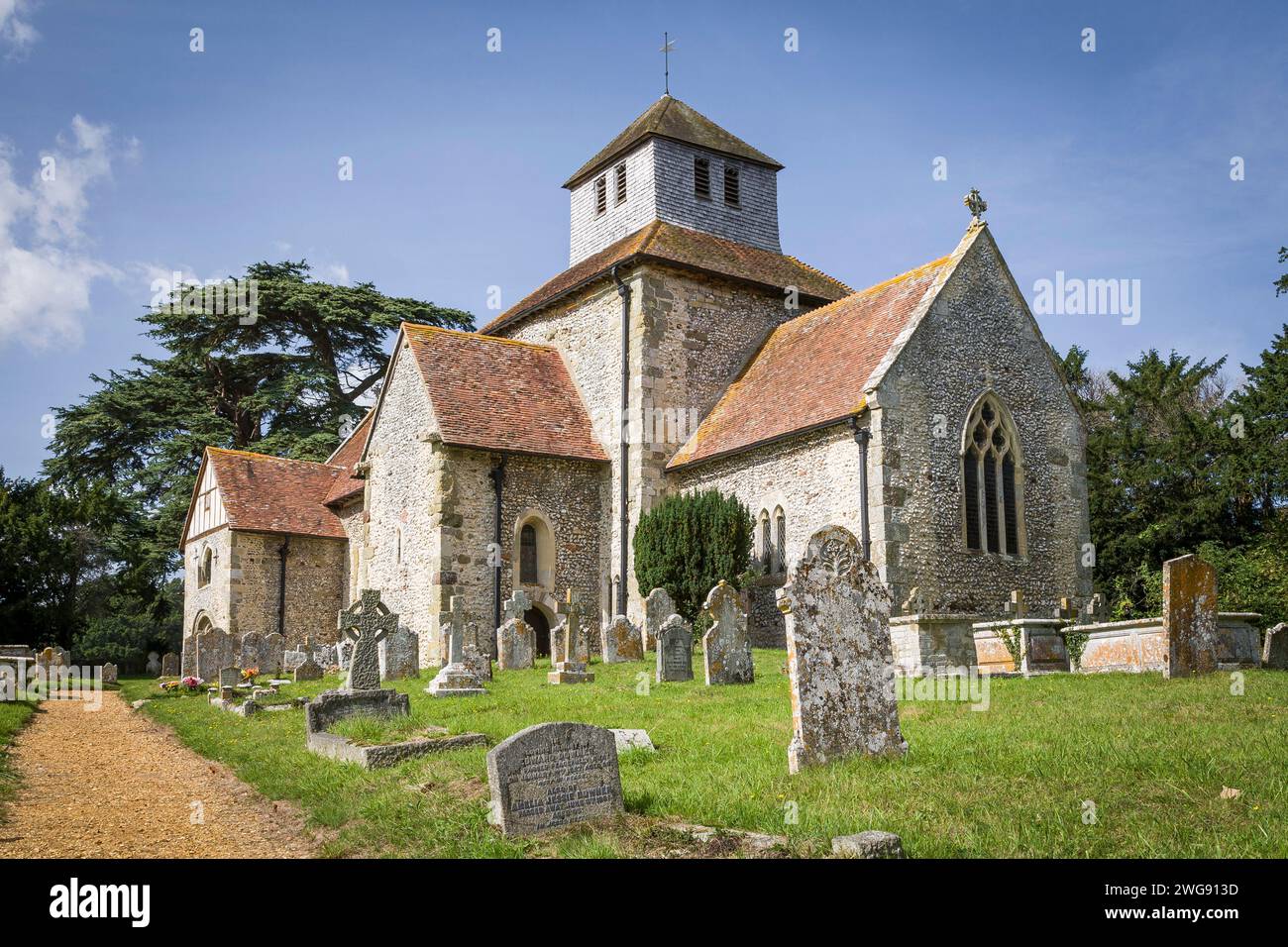 HAMPSHIRE, Royaume-Uni - 19 septembre 2006. St Marys Church Breamore, une église anglo-saxonne à New Forest, Hampshire, Royaume-Uni Banque D'Images