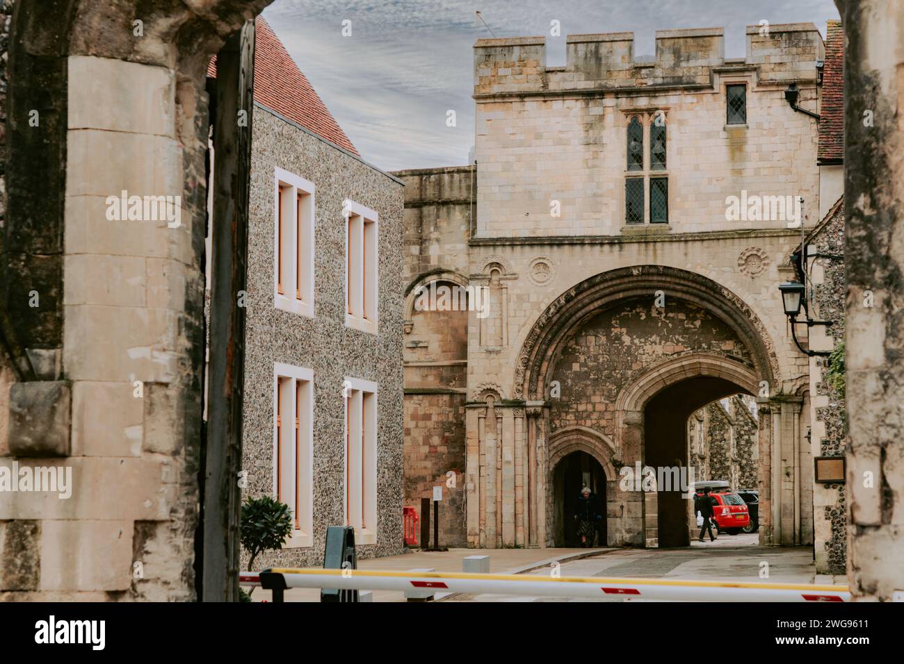 Tour médiévale à Canterbury, Royaume-Uni Banque D'Images