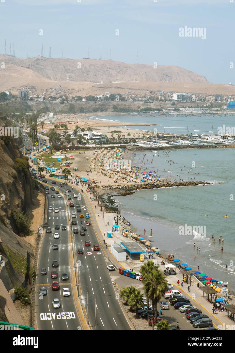 Côte dans le district de Barranco, Lima, Pérou Banque D'Images