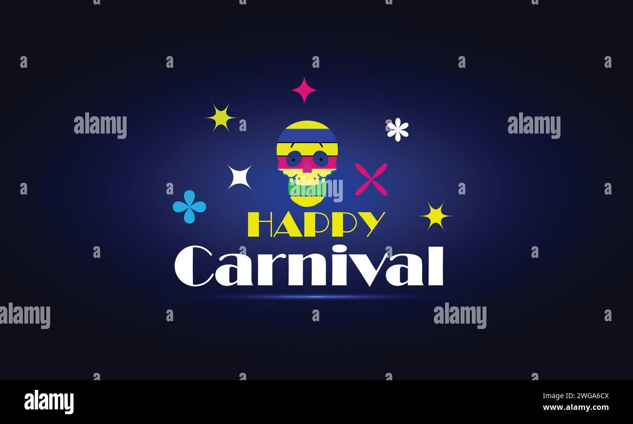 Fonds d'écran et arrière-plans Happy Carnival que vous pouvez télécharger et utiliser sur votre smartphone, tablette ou ordinateur. Illustration de Vecteur