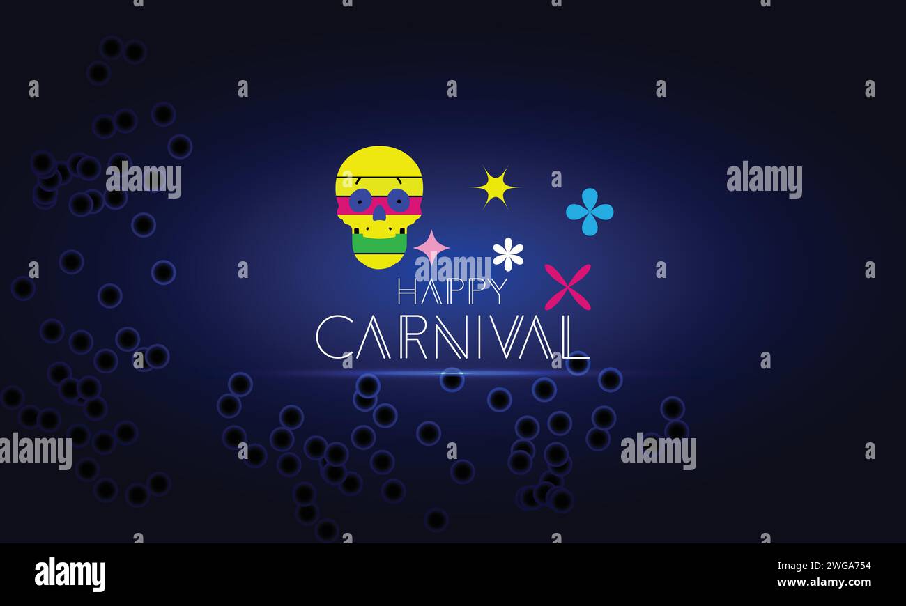 Fonds d'écran et arrière-plans Happy Carnival que vous pouvez télécharger et utiliser sur votre smartphone, tablette ou ordinateur. Illustration de Vecteur