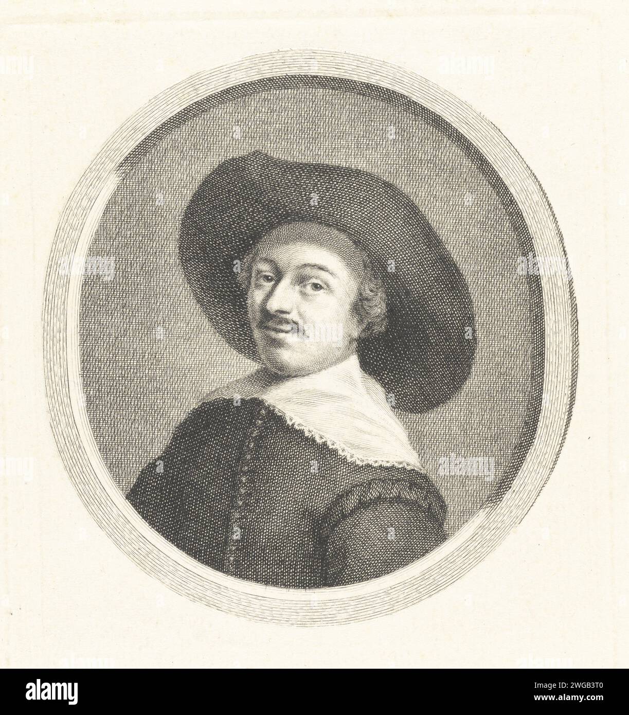 Portrait de Jan van der Heyden, 1708 - 1780 gravure sur papier de personnages historiques. portrait, autoportrait de peintre Banque D'Images