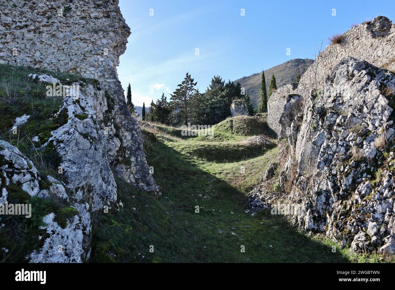 Civita Superiore di Bojano à Molise Banque D'Images