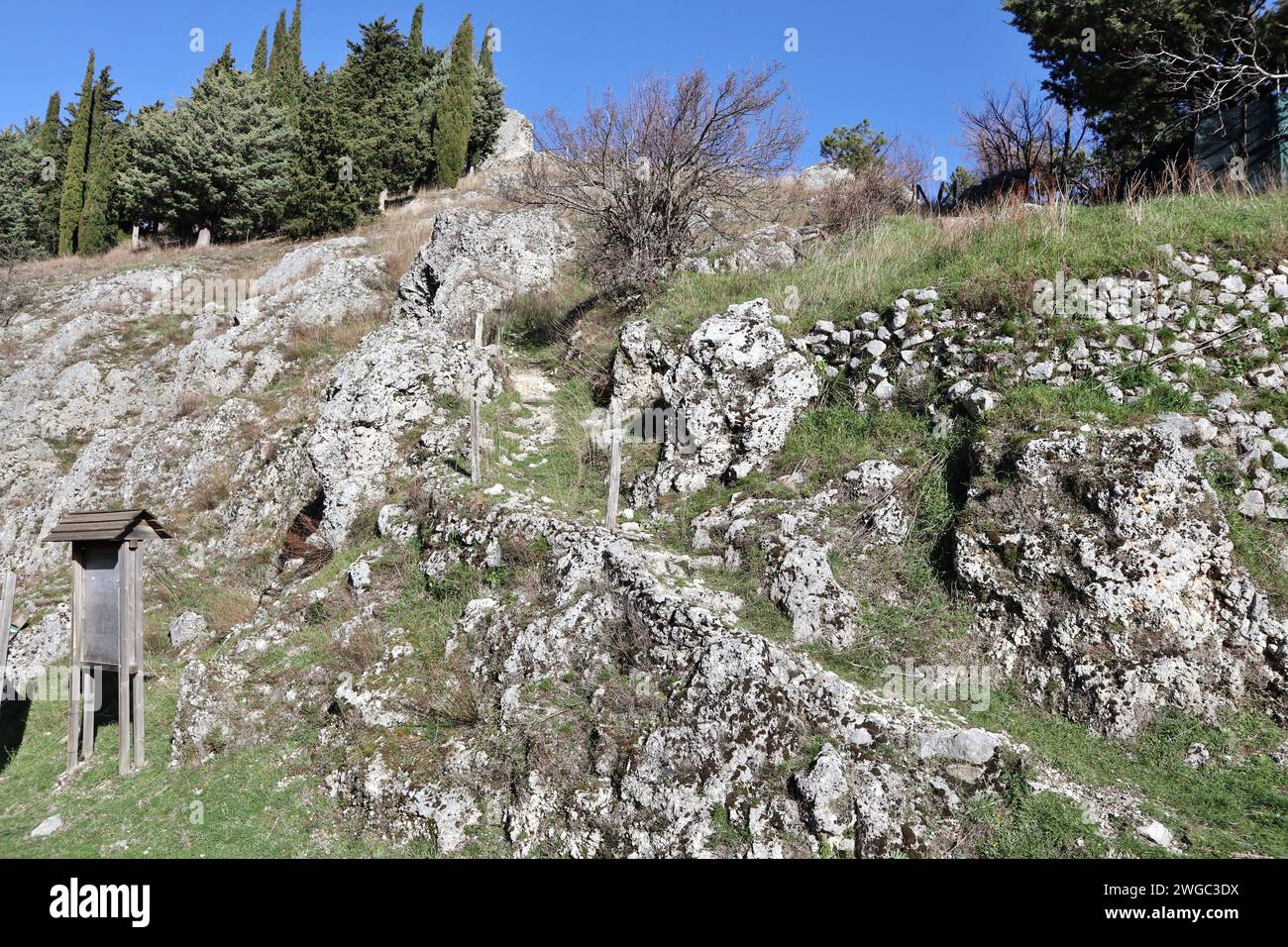 Civita Superiore di Bojano à Molise Banque D'Images