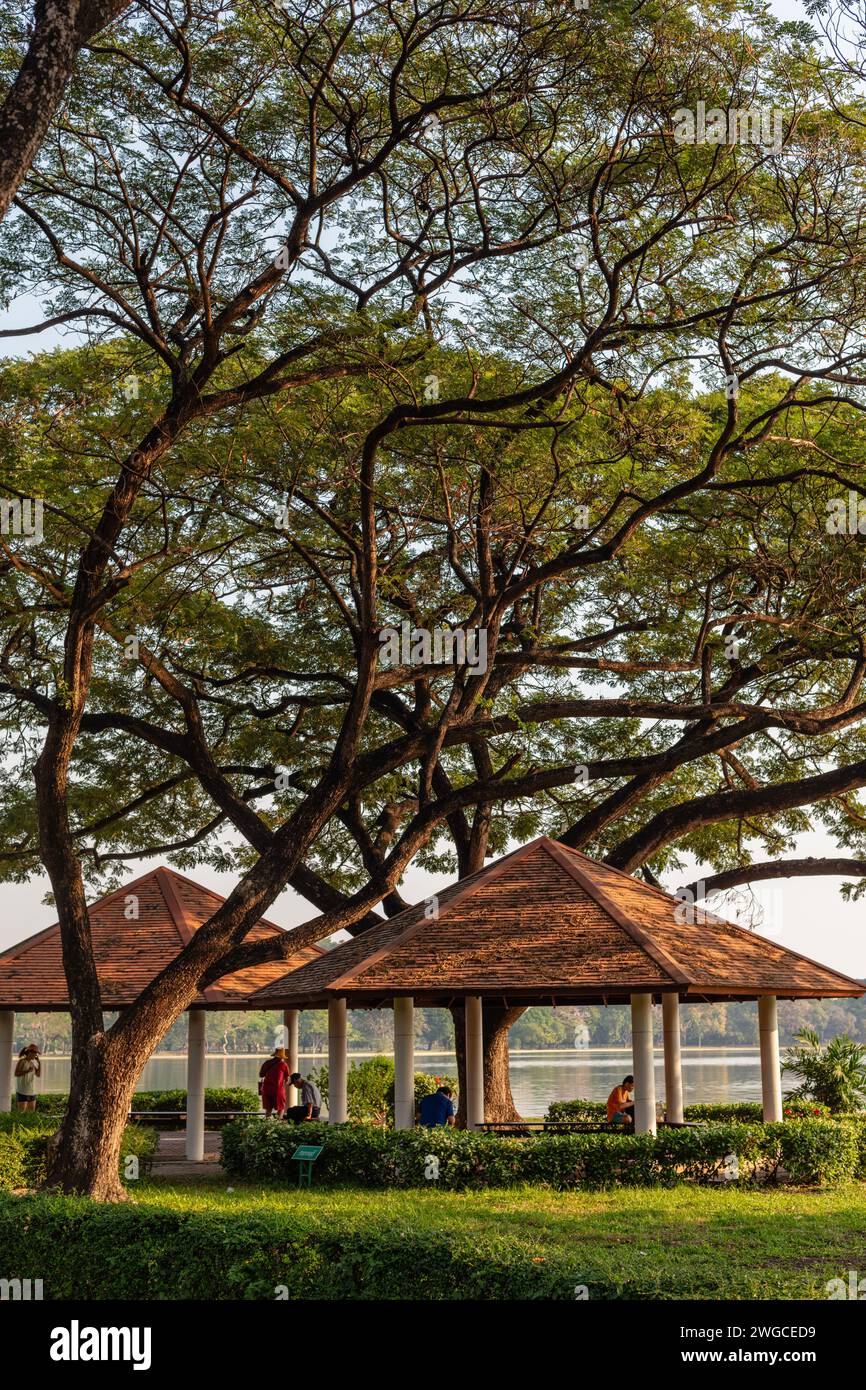 Suan Luang Rama IX, (Parc Rama IX), parc public dans le district de Prawet, Bangkok, Thaïlande Banque D'Images