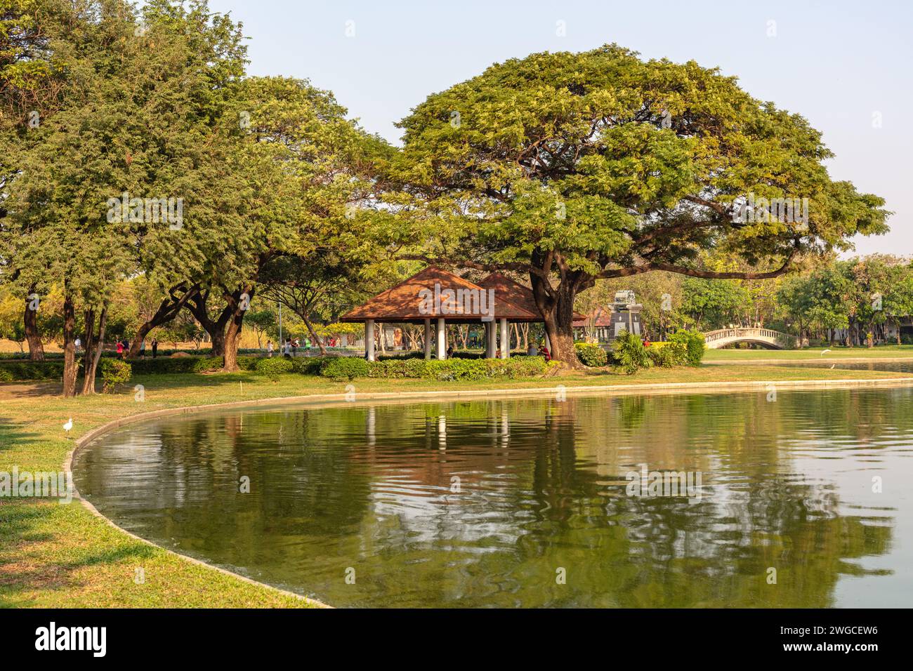 Suan Luang Rama IX, (Parc Rama IX), parc public dans le district de Prawet, Bangkok, Thaïlande Banque D'Images