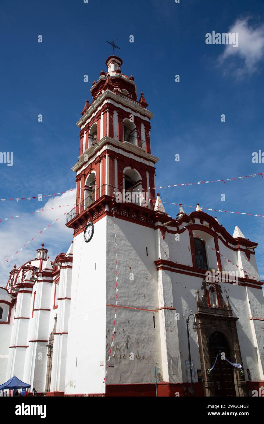 Église de San Pedro, 1640, Cholula, État de Puebla, Mexique Banque D'Images