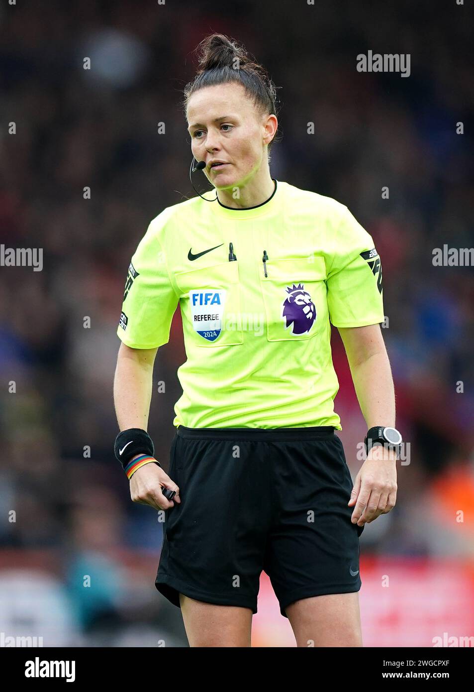 Arbitre Rebecca Welch lors du match de Premier League au Vitality Stadium, Bournemouth. Date de la photo : dimanche 4 février 2024. Banque D'Images