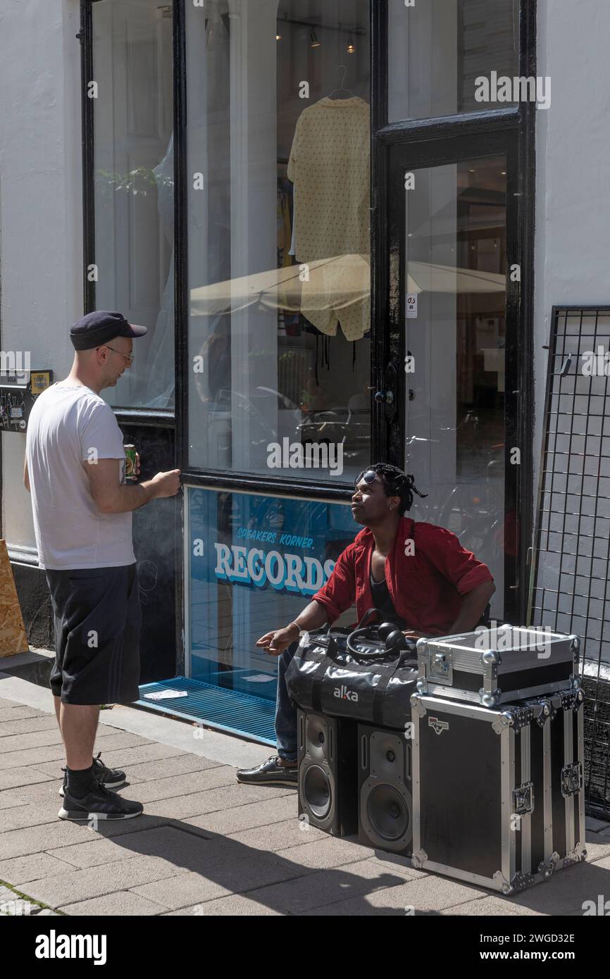 Norrebro est considéré comme l'un des quartiers les plus passionnants de Copenhague Banque D'Images