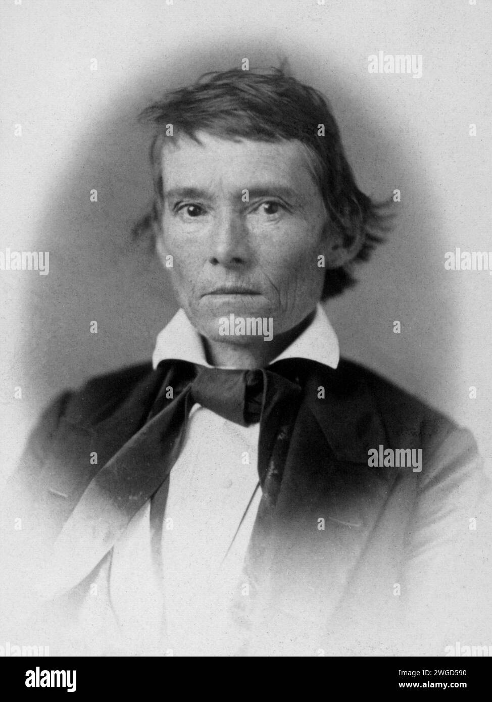 Alexander H. Stephens, représentant de la Géorgie, trente-cinquième Congrès, portrait en demi-longueur. Année : 1859. Photographie de Julian Vannerson. Banque D'Images