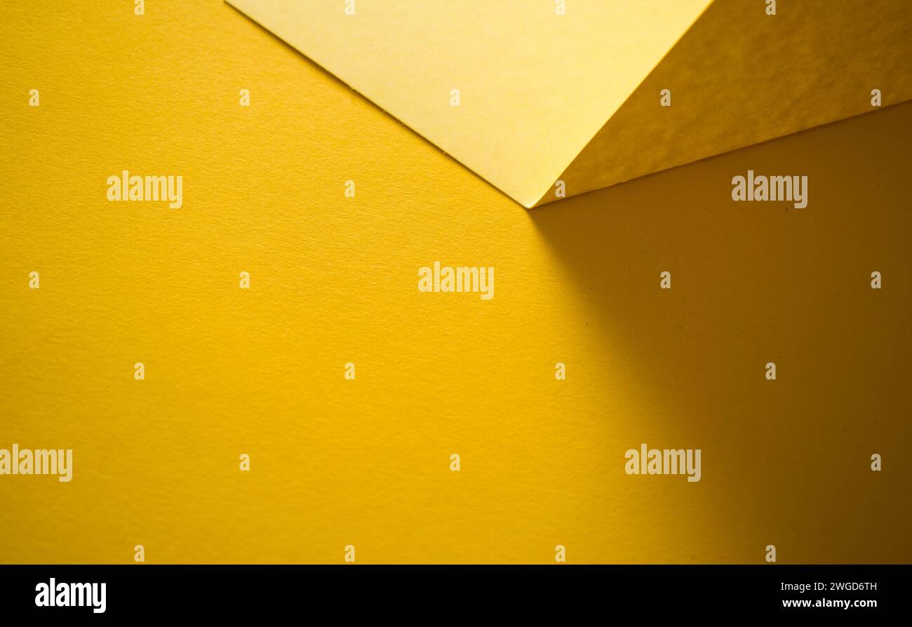 Abstrait 3d fond jaune à deux tons Banque D'Images