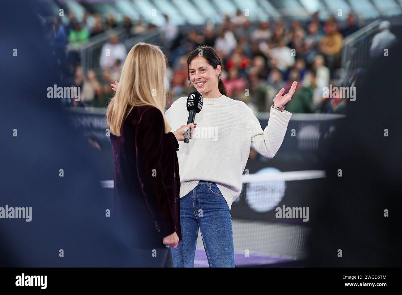 Linz, haute-Autriche, Autriche. 4 février 2024. Barbara Schett-Eagle (AUT), Ana Ivanovic (SRB) pendant la haute Autriche Ladies Linz - Womens Tennis, WTA500 (crédit image : © Mathias Schulz/ZUMA Press Wire) USAGE ÉDITORIAL SEULEMENT! Non destiné à UN USAGE commercial ! Crédit : ZUMA Press, Inc/Alamy Live News Banque D'Images