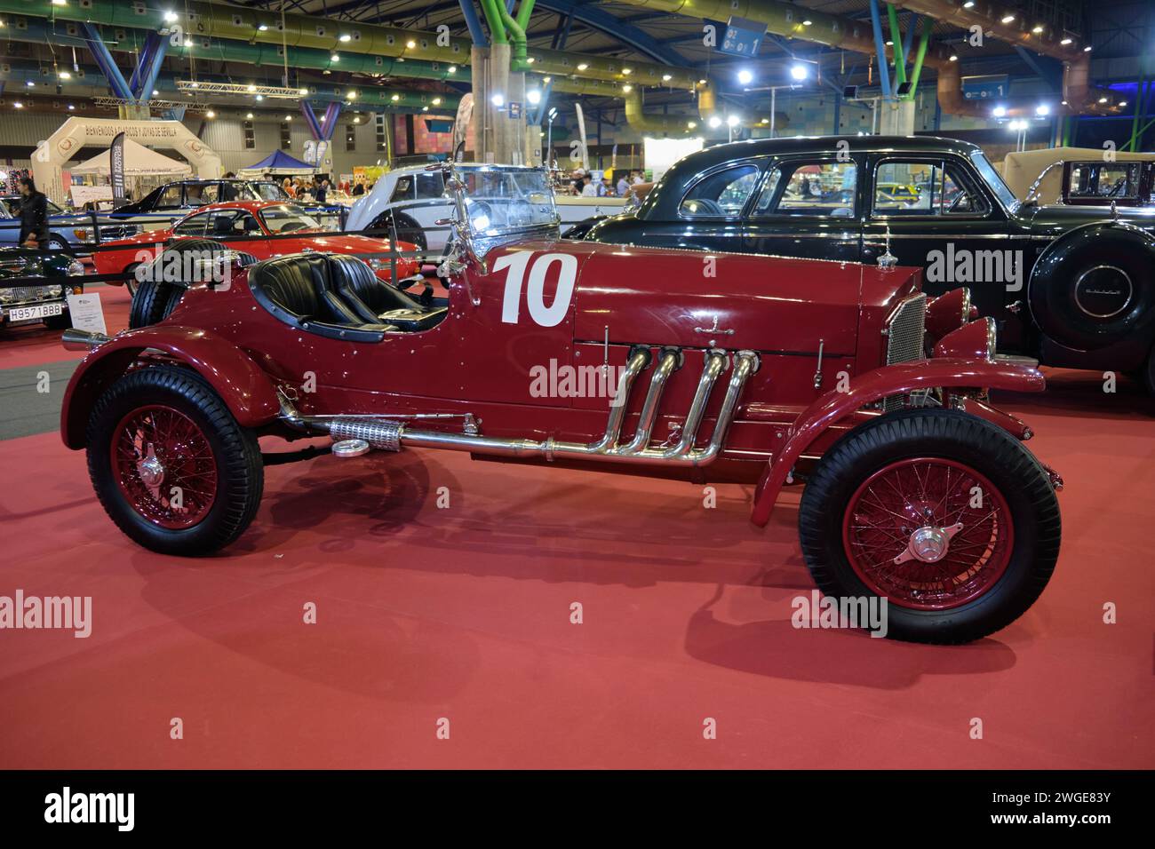 1919 Daimler-Benz Targa Florio réplique au salon Retro Málaga. Banque D'Images