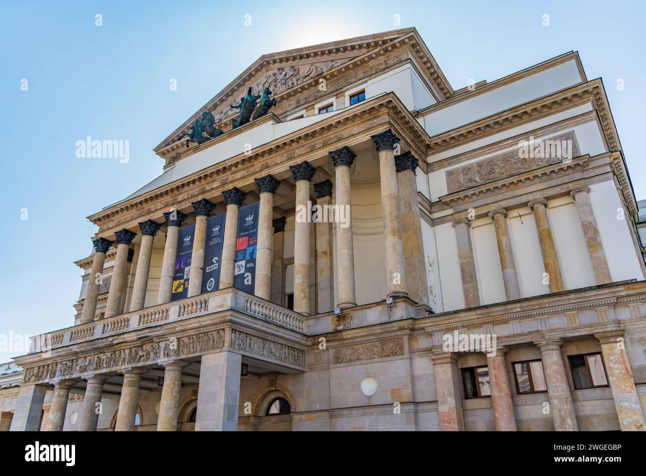 Grand Théâtre et Opéra national à Varsovie, Pologne Banque D'Images