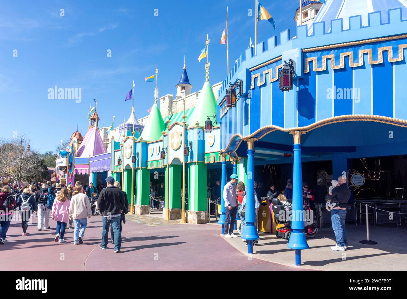 Attraction « It's a Small World », Fantasyland, Magic Kingdom, Walt Disney World Resort, Orlando, Floride, États-Unis d'Amérique Banque D'Images