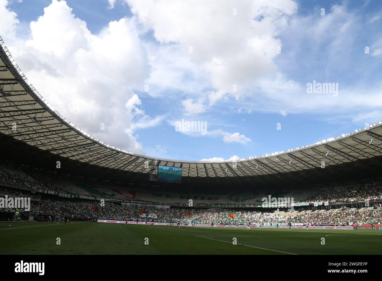 Belo Horizonte, Brésil. 04th Feb, 2024. Vue générale du stade Mineirao lors du match entre Palmeiras et Sao Paulo, pour le Brésil Supercopa 2024, au stade Mineirao, à Belo Horizonte le 04 février. Photo : Daniel Castelo Branco/DiaEsportivo/Alamy Live News crédit : DiaEsportivo/Alamy Live News Banque D'Images