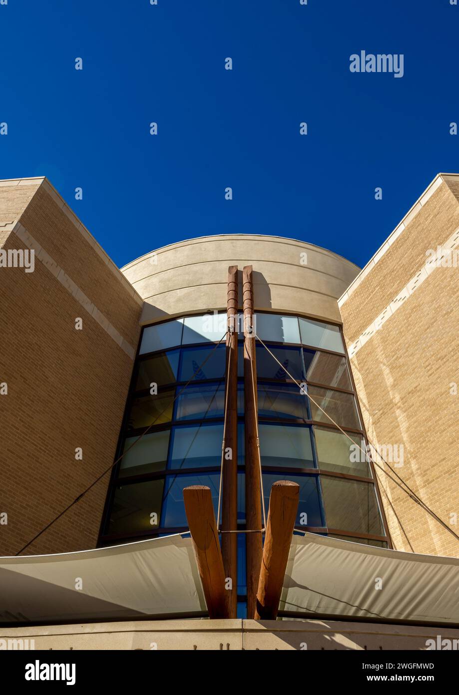 Détails d'architecture moderne à Aurora, Colorado Banque D'Images