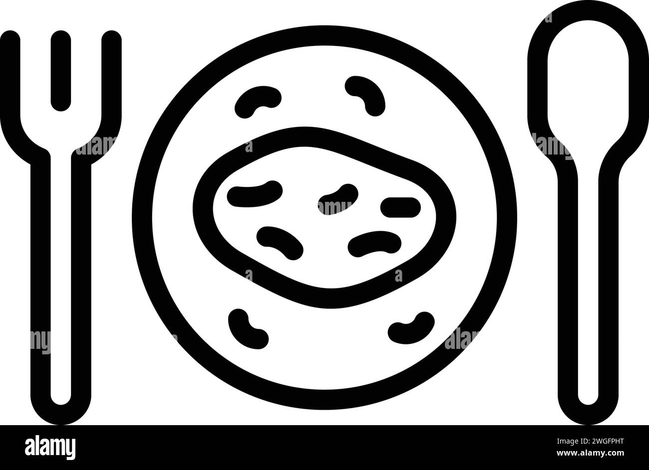 Icône pour gourmet, nourriture Illustration de Vecteur