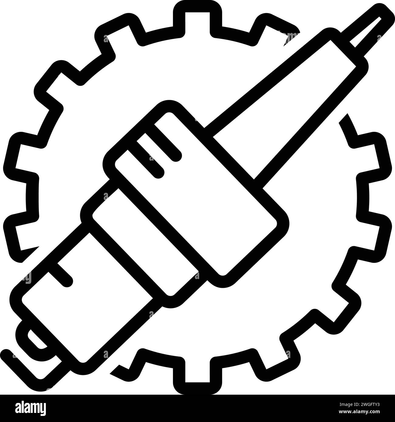 Icône pour automobiles, entretien Illustration de Vecteur